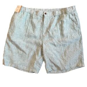 Caribbean Isle Sands 100% Linen Flat Front Shorts